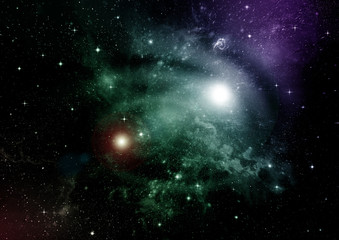 galaxy in a free space