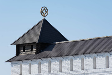 the walls of the virgin Dormition monastery of Sviyazhsk