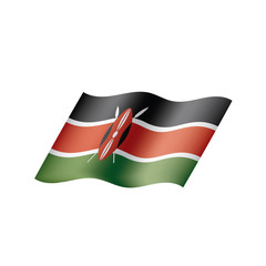 Kenya flag, vector illustration