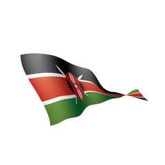 Kenya flag, vector illustration