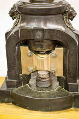 Detail einer M&uuml;nzpr&auml;ge