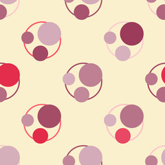 seamless vector background with abstract shapes