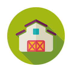 Farm barn vector icon