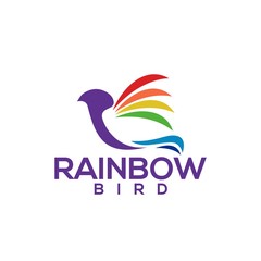 Fototapeta na wymiar Rainbow logo vector illustration