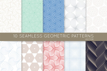 Collection of seamless patterns