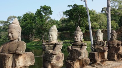 Landschaft bei Ankgor bei Siem Reap in Kambodscha