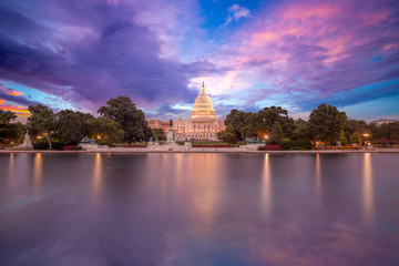 Fototapeta na wymiar United States Capitol building in Washington DC