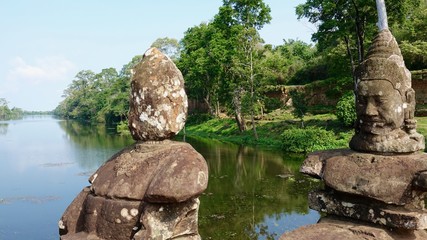 Obraz premium Landschaft bei Ankgor bei Siem Reap in Kambodscha