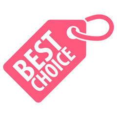 Best choice tag. Vector illustration.