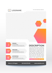 Business poster template, flyer, brochure design layout