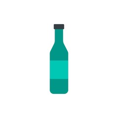 beverage bottle flat vector icon. Modern simple isolated sign. Pixel perfect vector  illustration for logo, website, mobile app and other designs