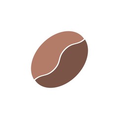 Obraz premium coffee bean flat vector icon. Modern simple isolated sign. Pixel perfect vector illustration for logo, website, mobile app and other designs