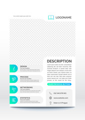 Business poster template, flyer, brochure design layout