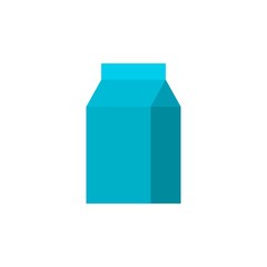 milk box flat vector icon. Modern simple isolated sign. Pixel perfect vector  illustration for logo, website, mobile app and other designs