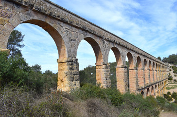 Obraz premium Acueducto de les Ferreres, en Tarragona