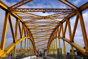 Gdańsk, Polska - słynny Żółty Most