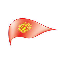 kirghizia flag, vector illustration