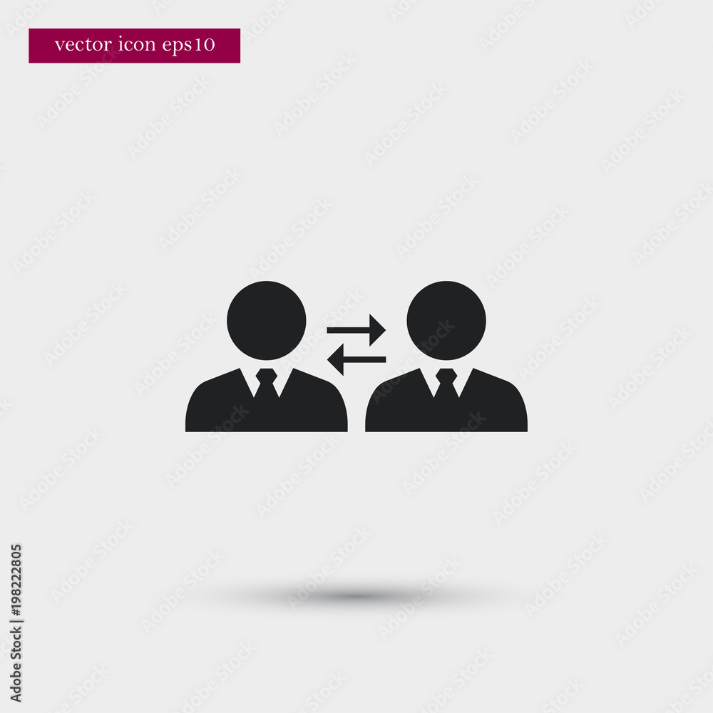 Poster teamwork icon. simple hr element illustration. office symbol design from business collection. can be