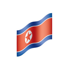 North Korea flag, vector illustration