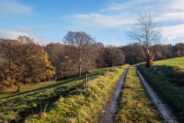 Naklejka premium Über die Felder und Wiesen von Hennef