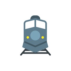 moving train flat vector icon. Modern simple isolated sign. Pixel perfect vector  illustration for logo, website, mobile app and other designs