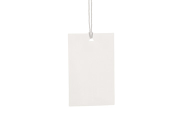 Clothes label tag blank white mockup