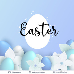 Easter background template.