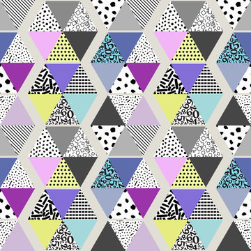 Seamless quilt pattern hexahedron
