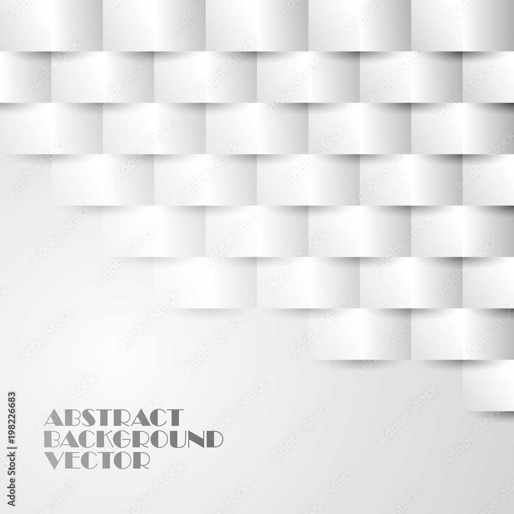 Aufkleber abstract background of paper rectangles with shadows. for your website design. 10 eps