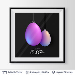 Easter background template.