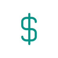 usd sign, dollar flat vector icon. Modern simple isolated sign. Pixel perfect vector  illustration for logo, website, mobile app and other designs