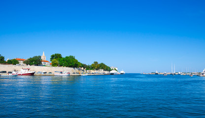 Fototapeta premium The walls of the old city of Zadar, Croatia