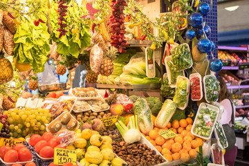 Abundance of fruits and vegetables