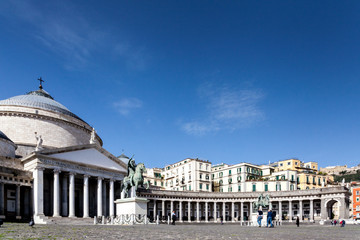 Plebiscito square Naples Italy