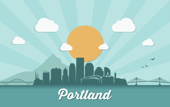 Portland skyline - Oregon