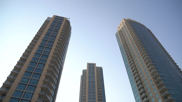 Buildings at Burj Residence area 