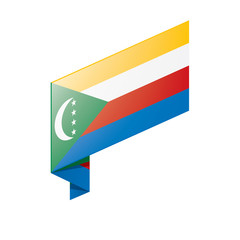 Comoros flag, vector illustration