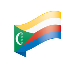 Comoros flag, vector illustration