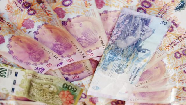 Argentinian Currency Notes. Peso.
