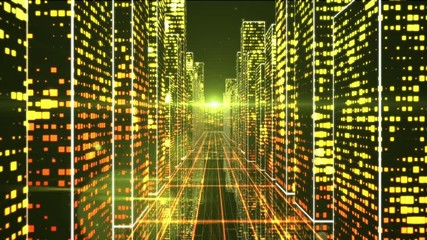 Yellow digital city - Powered by Adobe