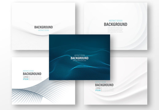 5 Presentation Layouts with Abstract Backgrounds