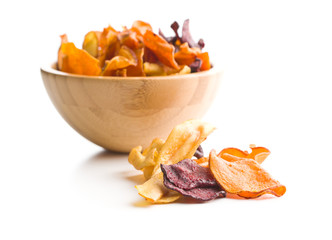 Mixed fried vegetable chips