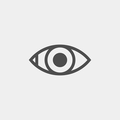 Eye flat vector icon