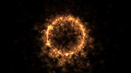 Fototapeta premium fire circle background