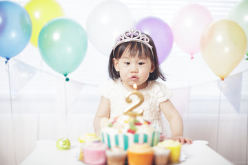 Baby girl celebrate her second birthday