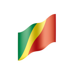 Congo flag, vector illustration