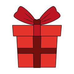 Gift box present vector illustration graphic design
