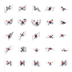 South Korean flag, vector illustration