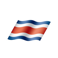 Costa Rica flag, vector illustration
