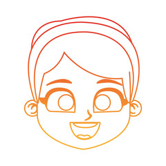 Cute girl cartoon vector illustration graphic design